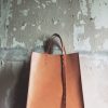 structured minimalist leather tote