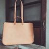 structured leather tote
