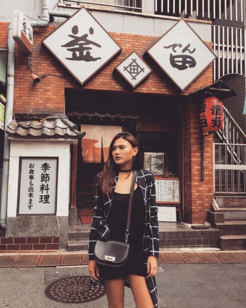 structured black leather evening bag