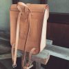 structured leather backpack