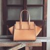 leather tote with flap