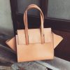 leather tote with flap